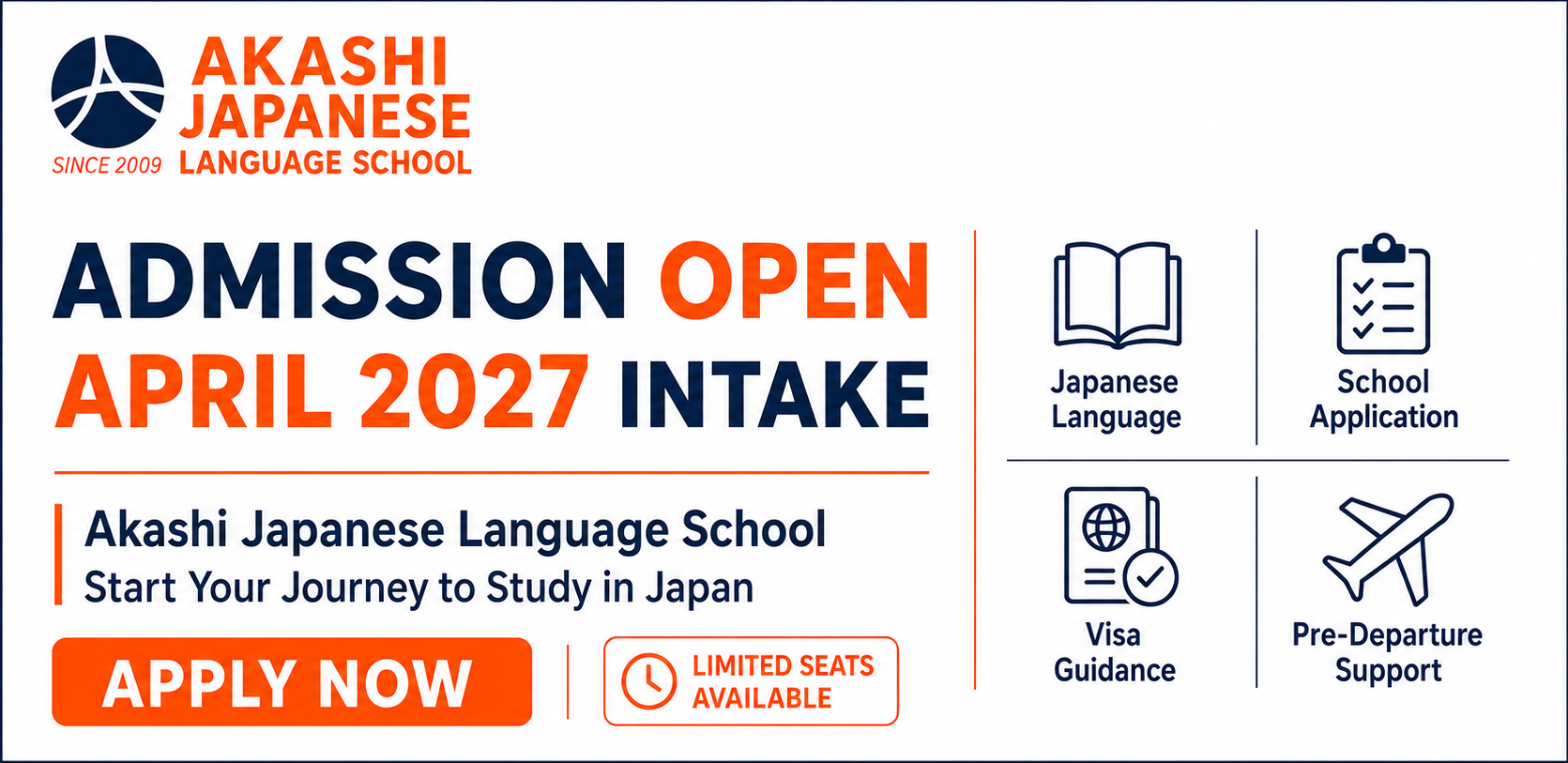 Admission Open for April 2027 Intake